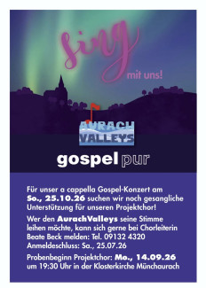 Einladung zum Gospelprojekt